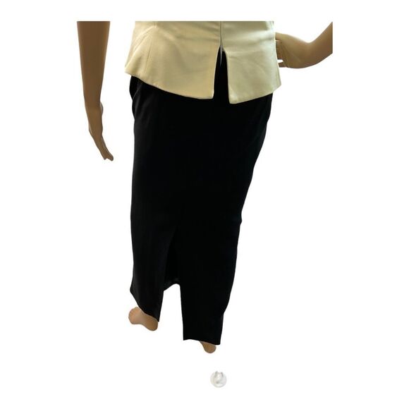 Dana Buchman Women’s Vintage CAFE RUSSE    Ivory And Black Dress .Size 12. - Picture 5 of 15